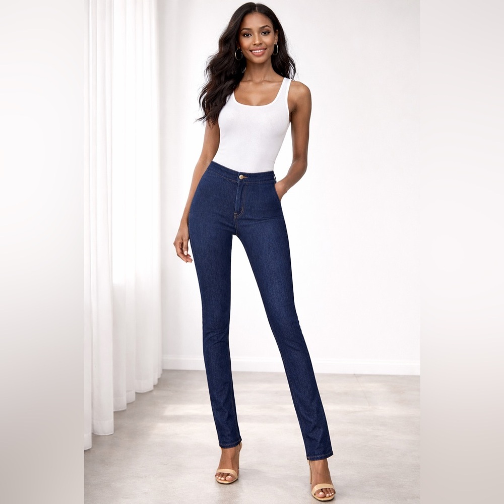 SPANX Tall Pull-On Skinny Jeans – Dark Wash size xs tall